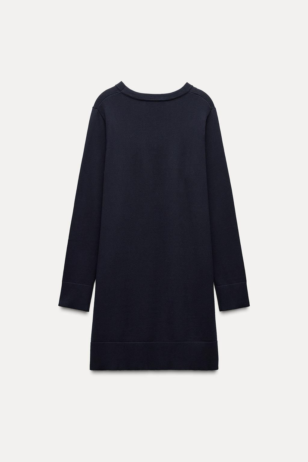 SHORT PLAIN KNIT DRESS - Zara фото 4