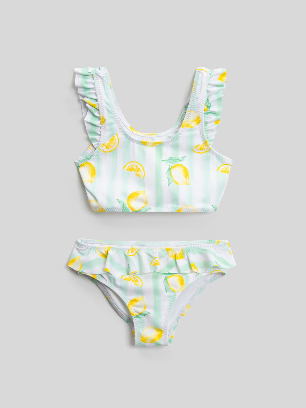 ACOOLA / Костюм купальный детский для девочек Missuri желтый принт  фото 2