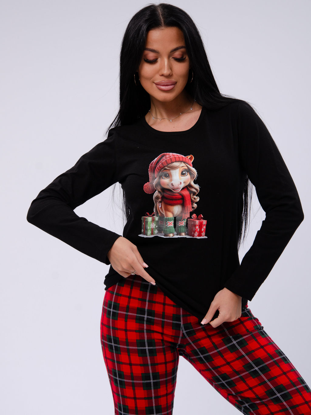 Пижама Рада, трикотаж - Малина фото 9