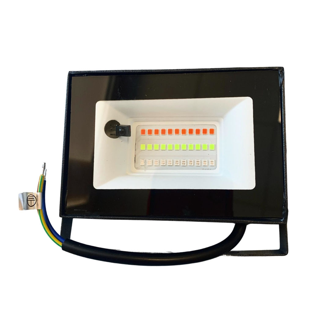 ULF-F60-20W/RGB IP65 200-240В BLACK Прожектор светодиодный. Мультиколор. Пульт ДУ (в/к). Корпус черный. TM Uniel