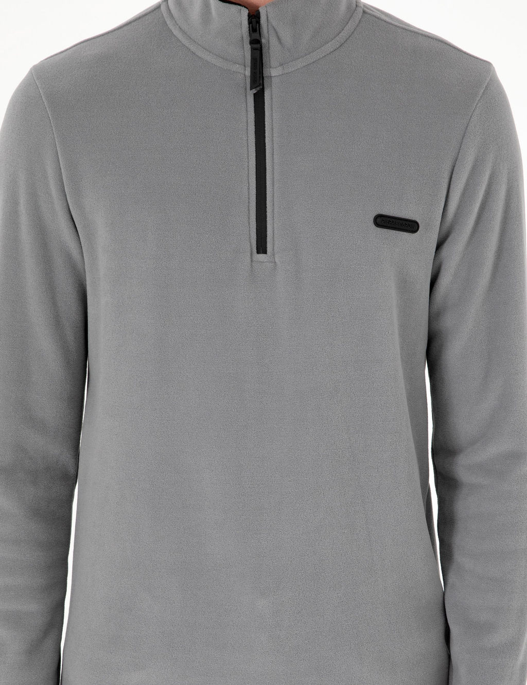 Gri Regular Fit Yar_m Fermuarl_ Polar Sweatshirt - Pierre cardin фото 6