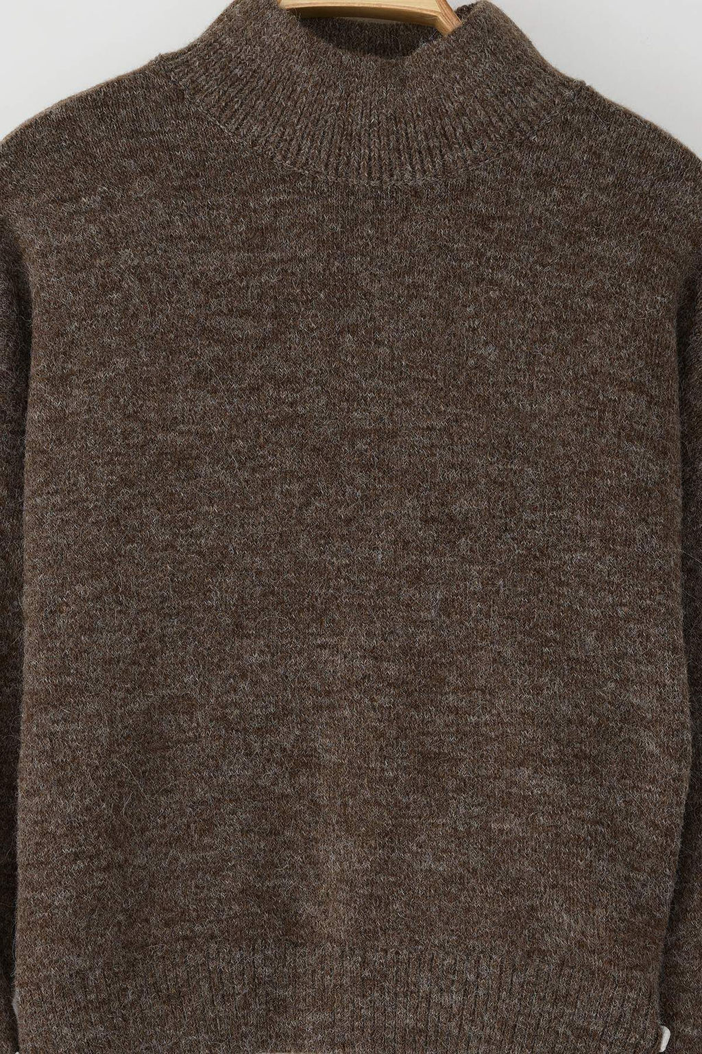 Wardrobe Essentials Vizon Alpaka Yun Kar?s?ml? Premium Iplik Genis Kal?p Triko Kazak |TWOAW26KZ00079