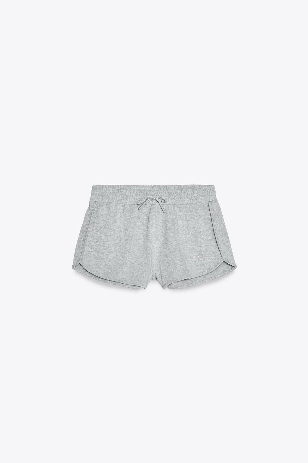 METALLIC THREAD FLEECE SHORTS - Zara фото 5