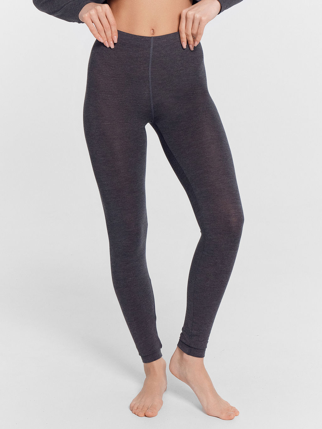 Термокомплект женский серый (джемпер, леггинсы) меланж темно-серый 4348-F 692432 - Mark formelle фото 9