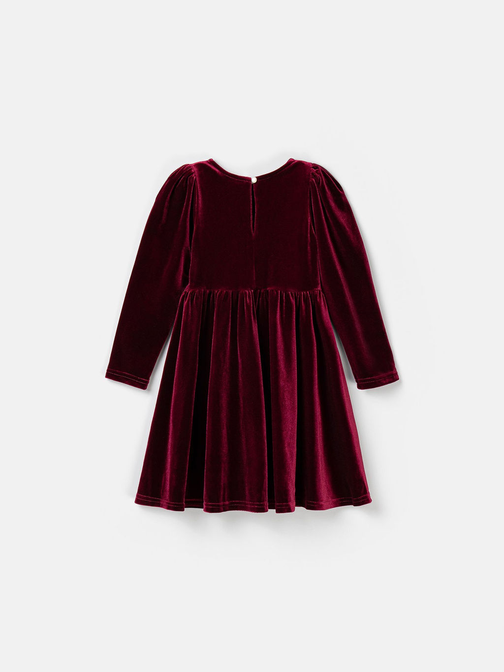 Платье бархатное с фонариками Вишневый джем - Bungly фото 3