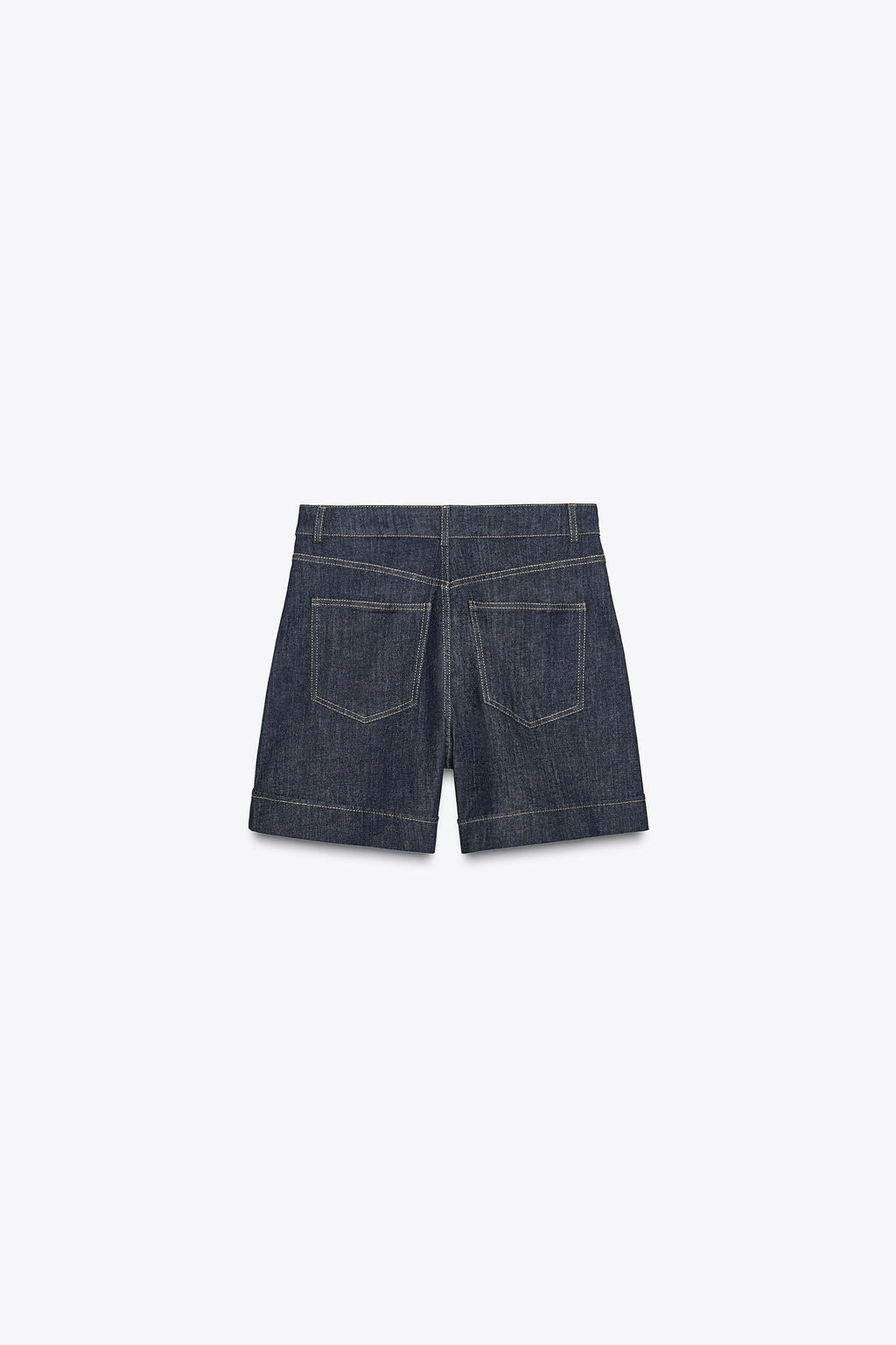 Z1975 HIGH-WAIST DENIM BERMUDA SHORTS - Zara фото 7