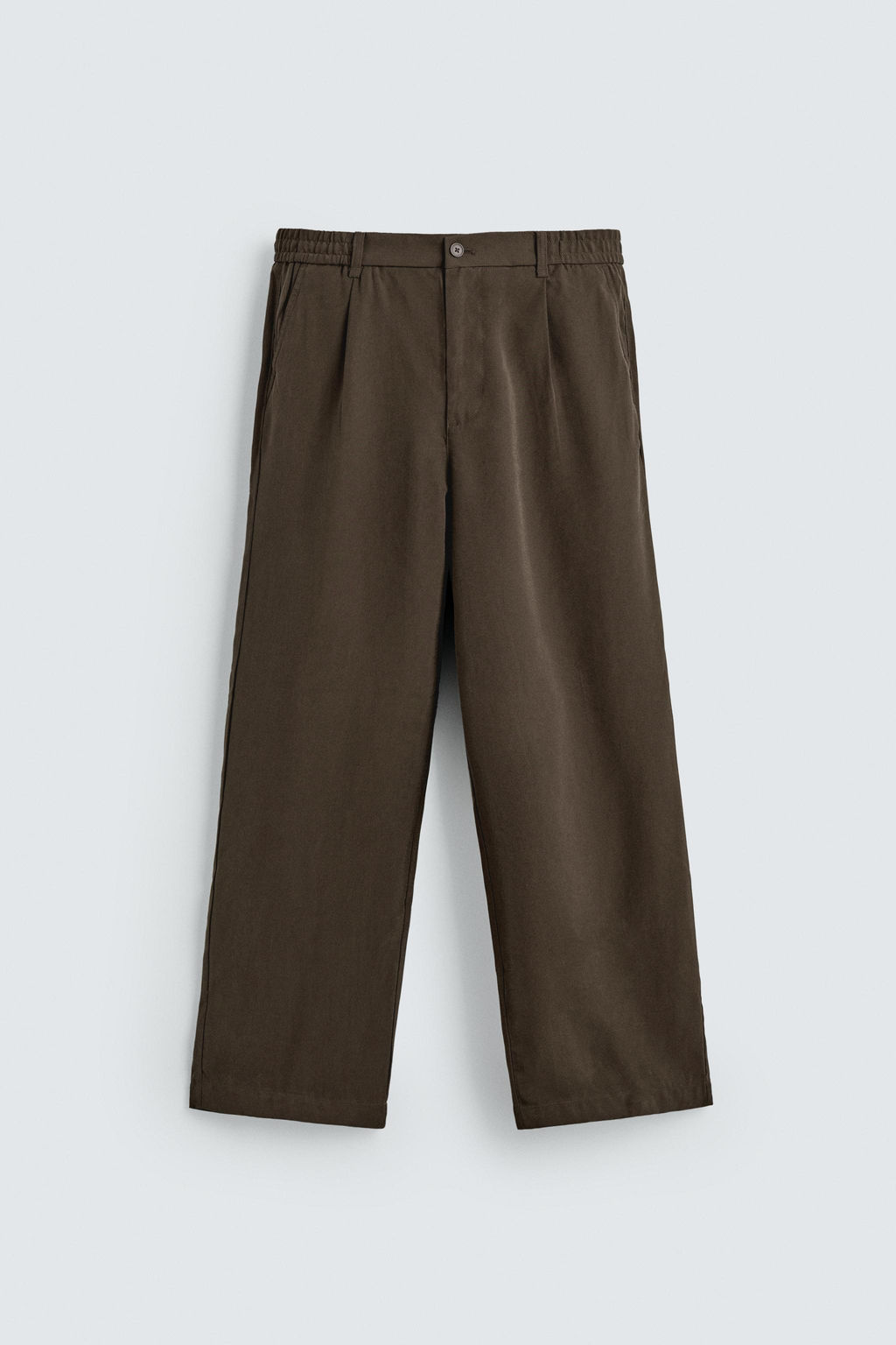 PANTAL?N FLUIDO RELAXED FIT / Marr?n - Zara фото 7