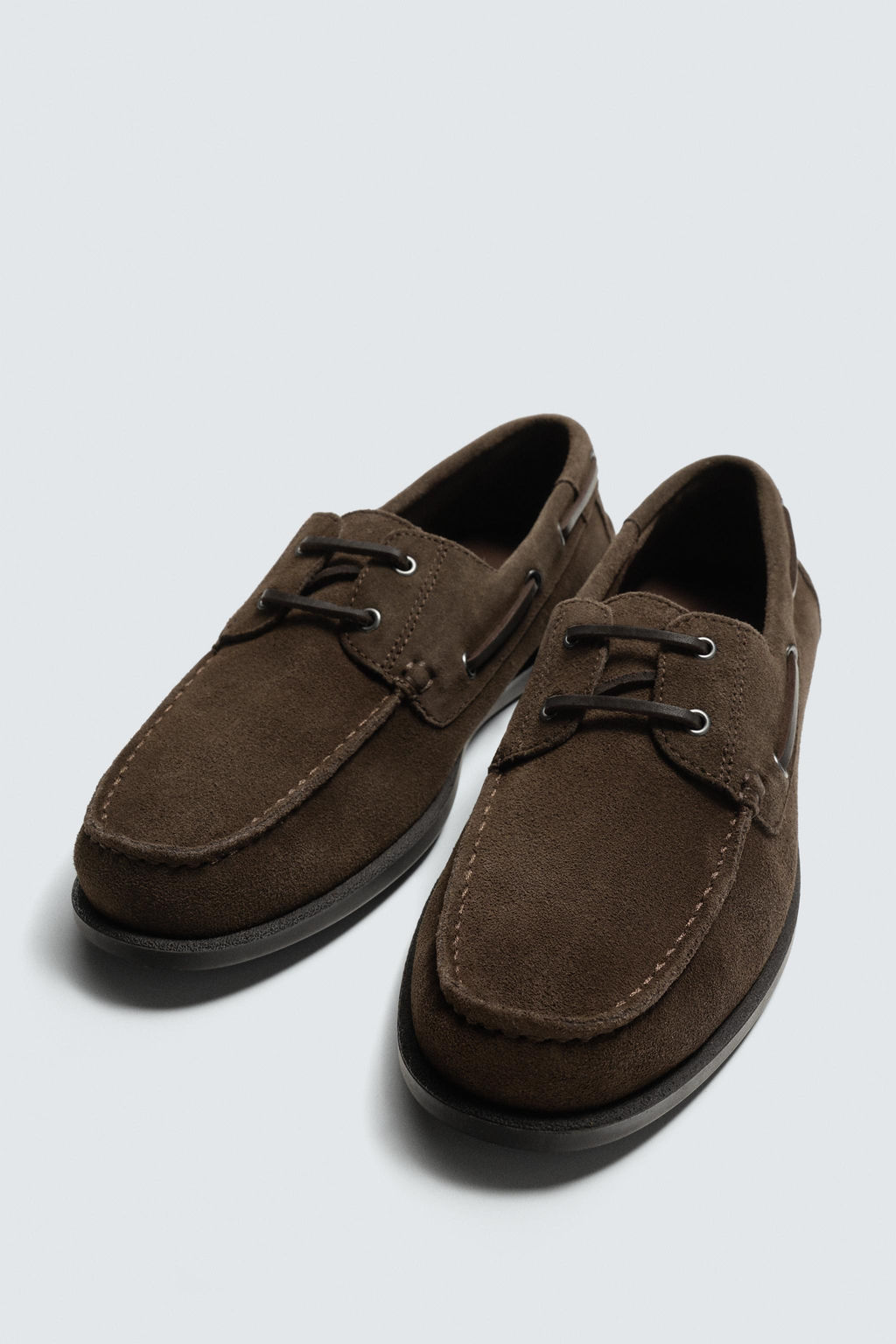 ZAPATO N?UTICO PIEL CASUAL / Marr?n - Zara фото 2