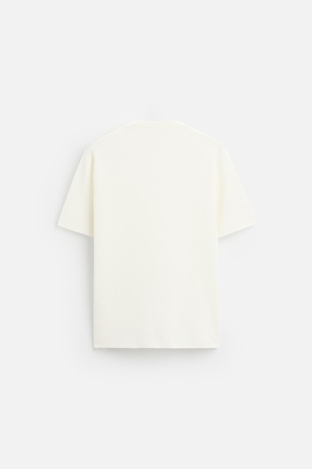 RELAXED FIT KNIT T-SHIRT - Zara фото 15