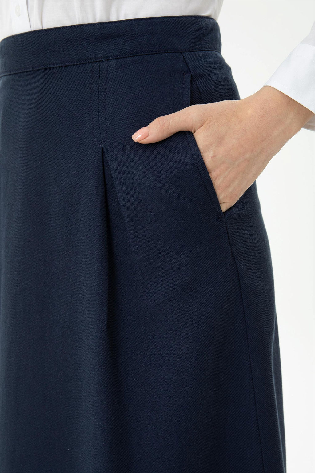 Женская темно-синяя тканая юбка Неожиданная скидка в корзине - U.s. polo assn фото 6