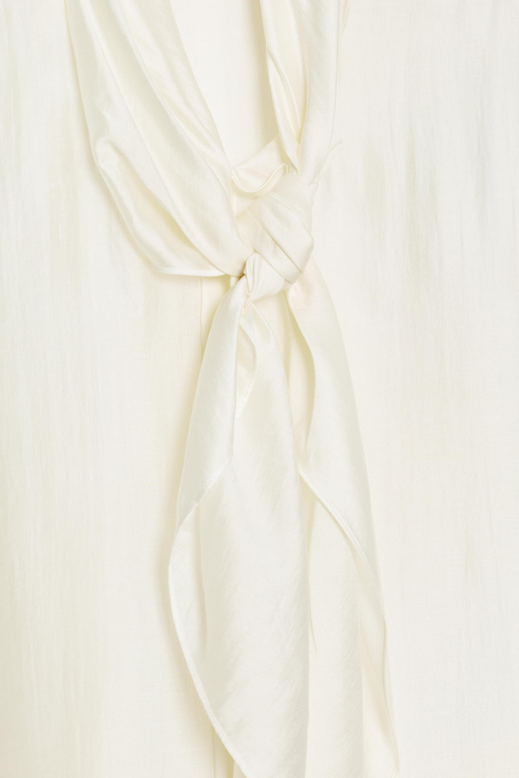 CAMISA FLUIDA LAZADAS ZW COLLECTION / Blanco - Zara фото 5