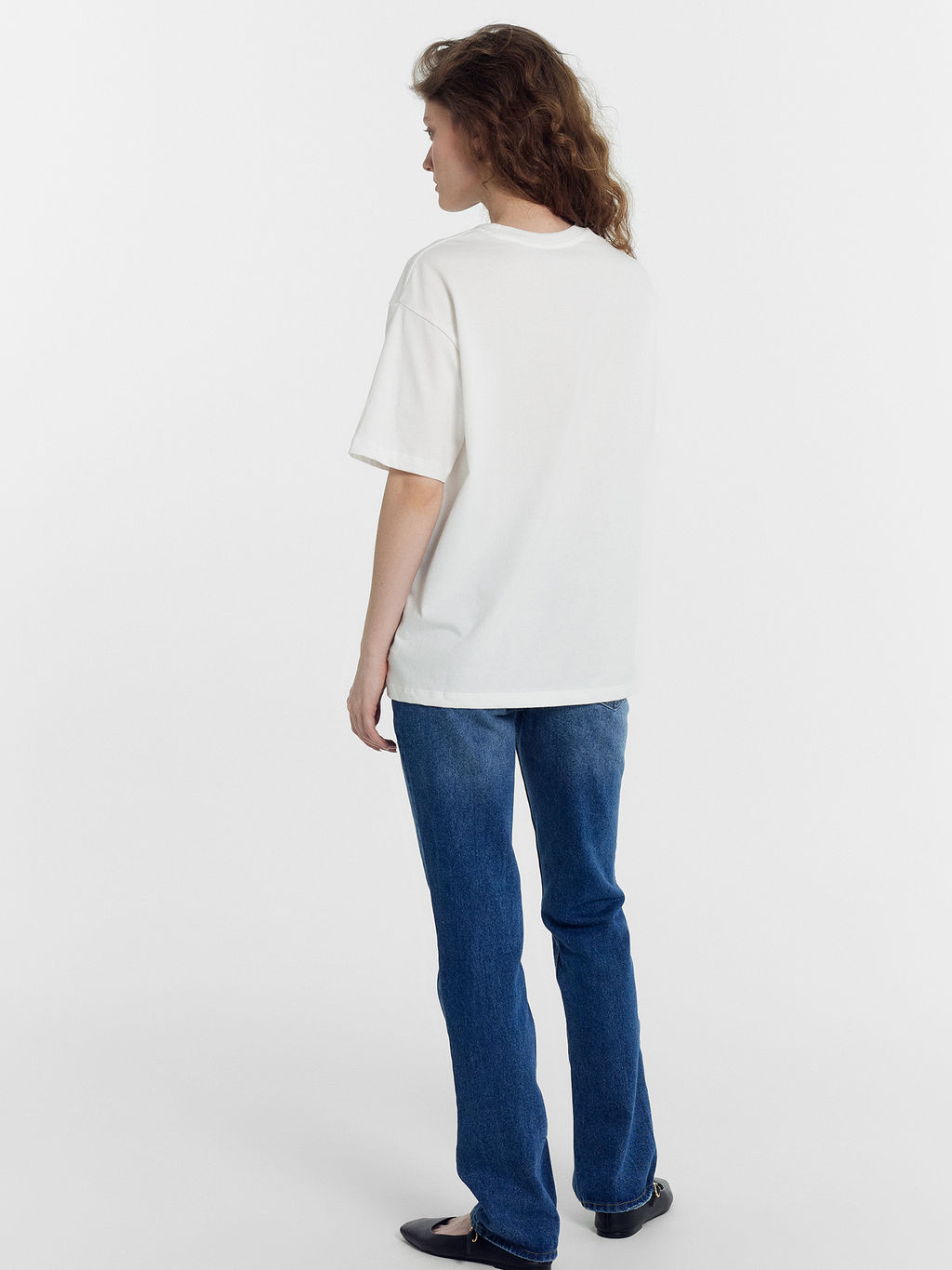 Футболка женская белая с печатью