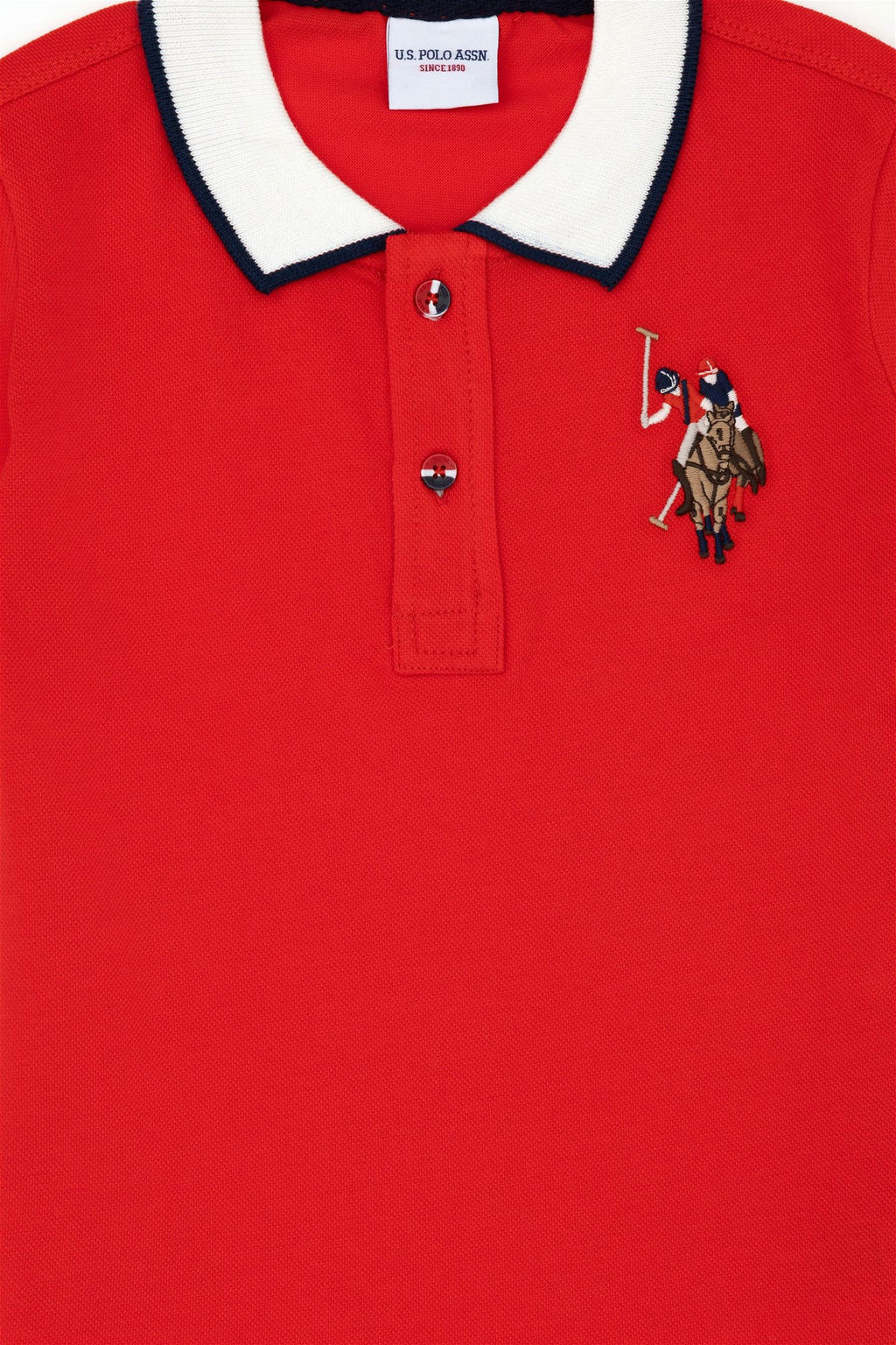 U. S. Polo Assn / Красная базовая футболка для мальчика - U.s. polo assn фото 3