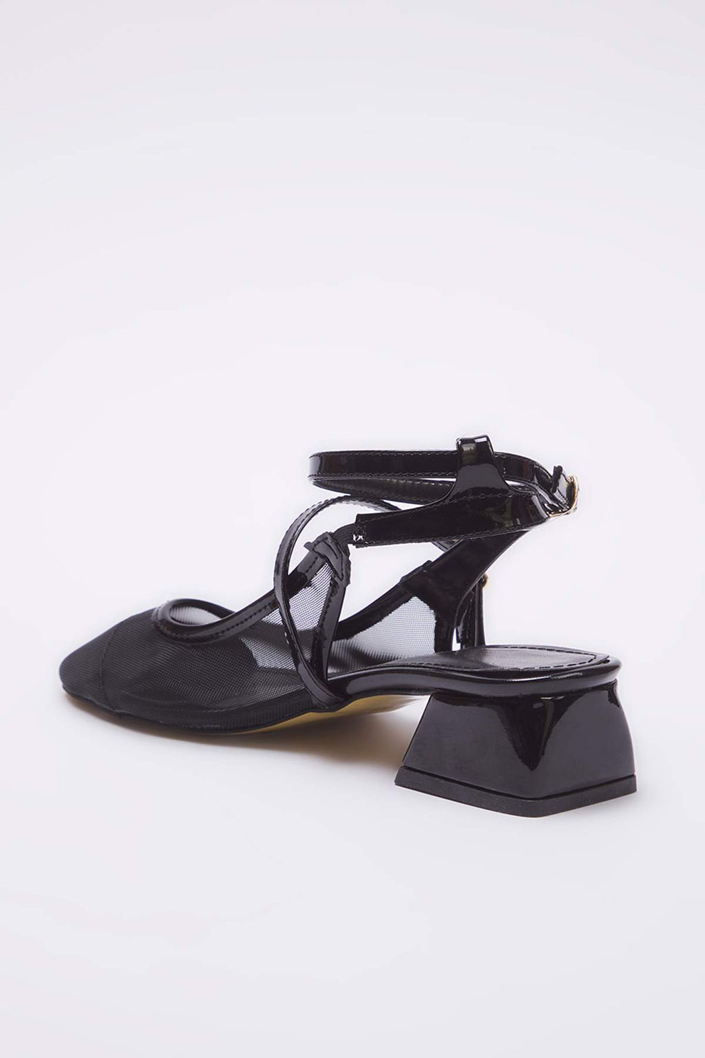 Trendyolmilla Shoes Siyah File Mary Jane Kad?n Klasik Topuklu Ayakkab? TAKSS25TO00109  фото 4