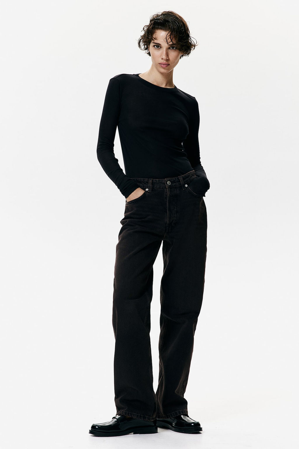 Straight Regular Jeans - H&m фото 4