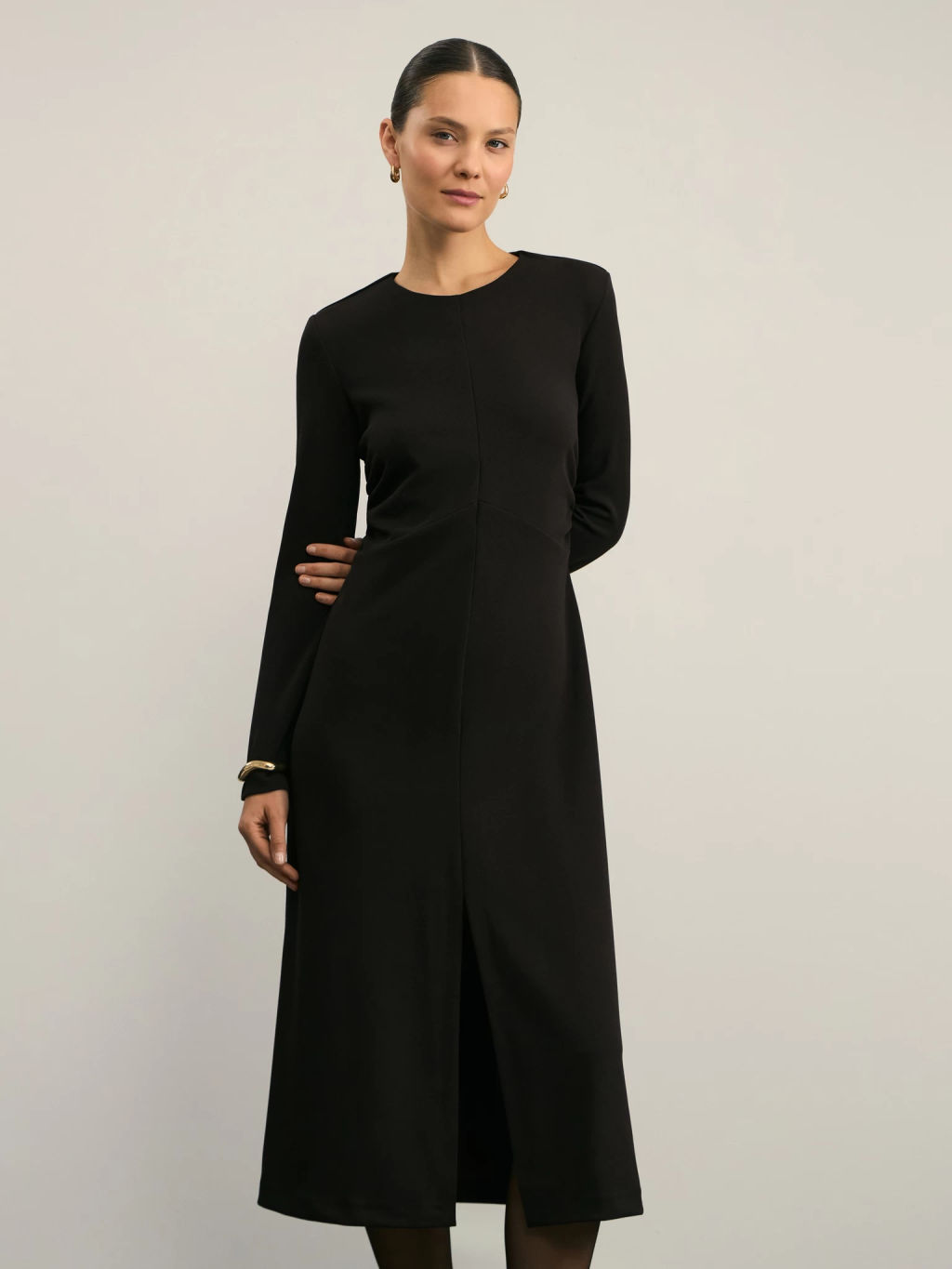 Платье длины миди со сборкой / Zarina  фото 2