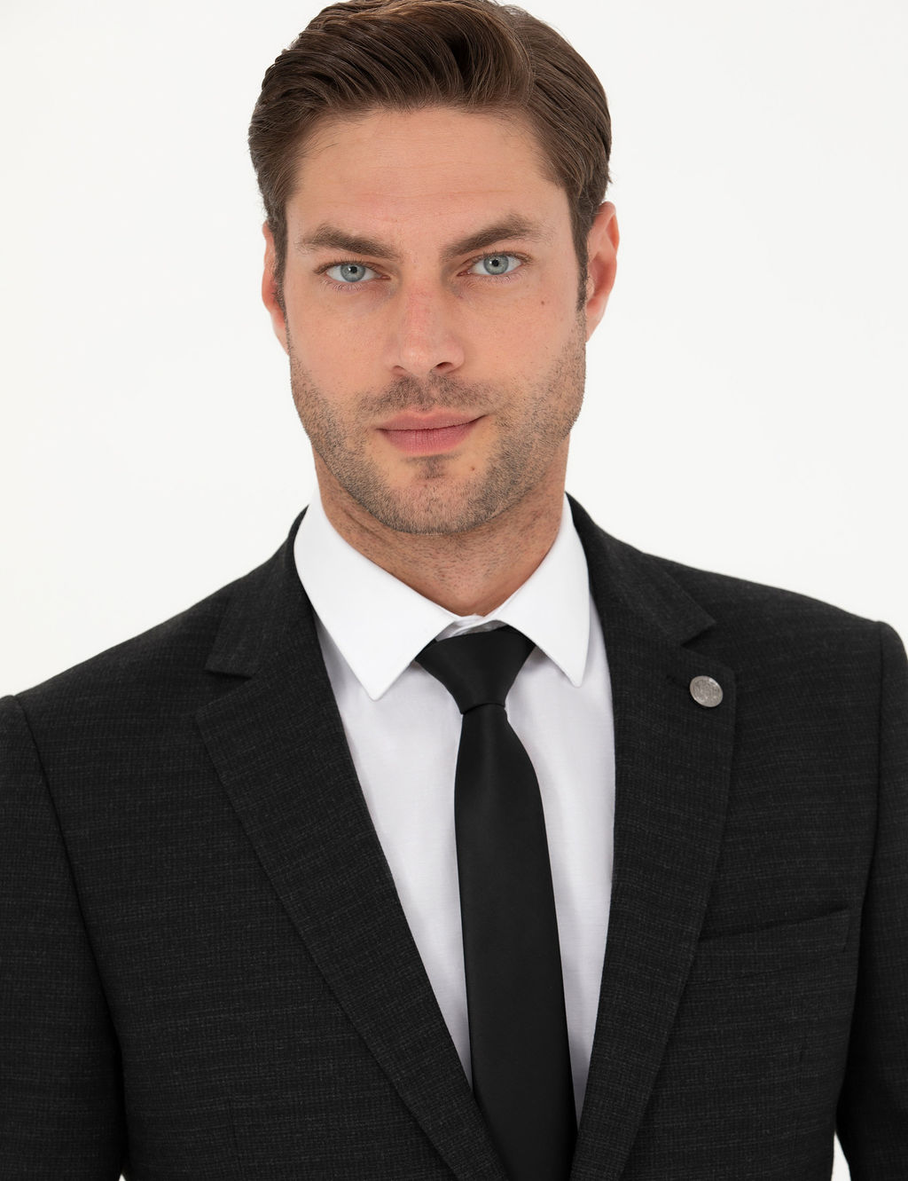 Antrasit Extra Slim Fit Tak_m Elbise