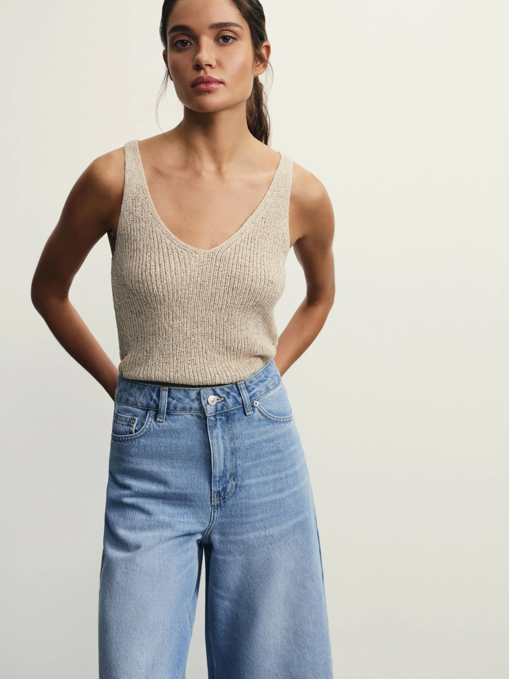 Джинсовые шорты бермуды удлиненные / Zarina  фото 7