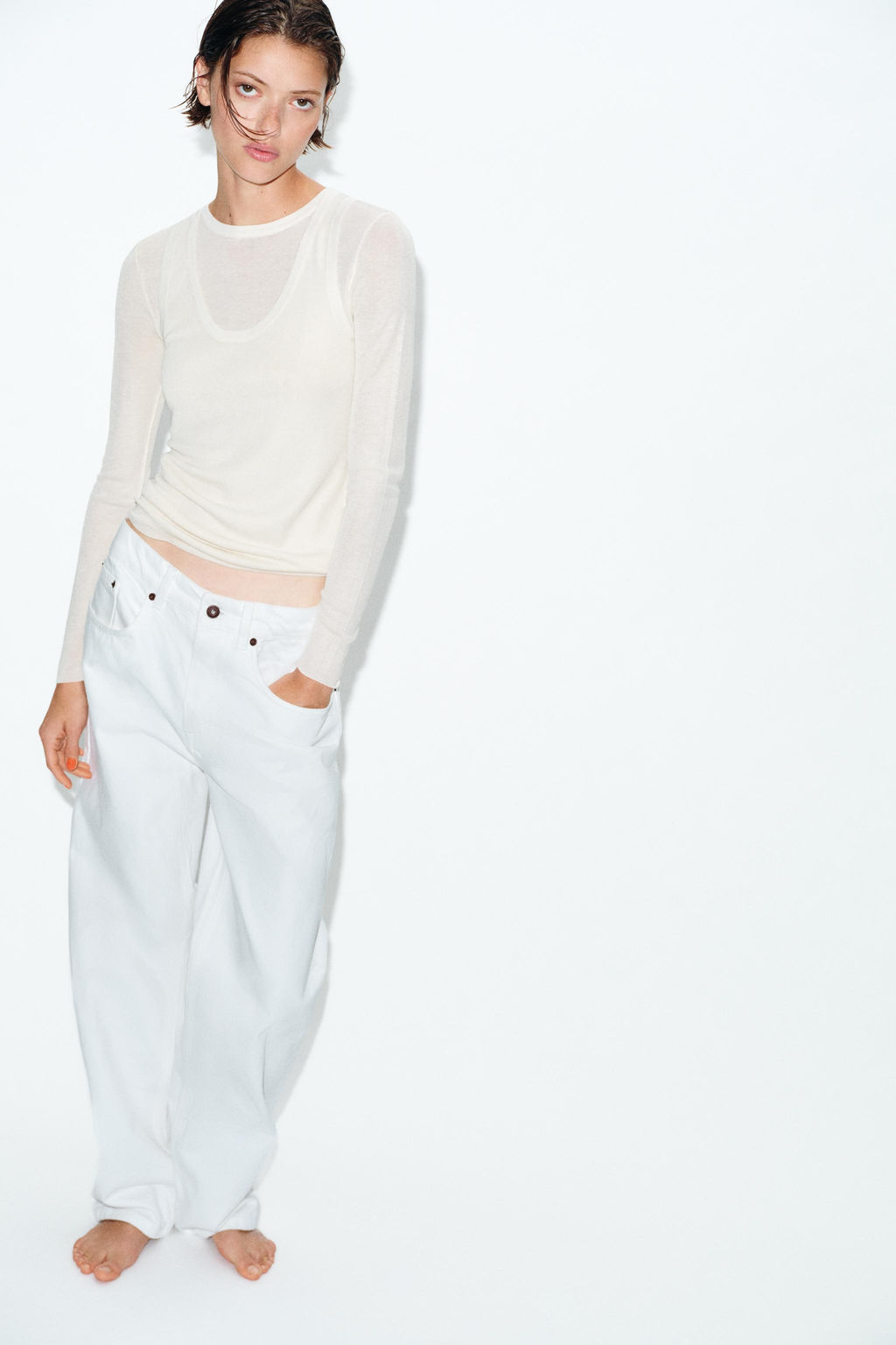 DOUBLE KNIT TOP - Zara фото 8