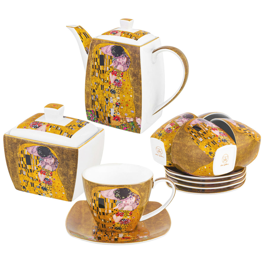 Чайный набор 14 пр. 250 мл 11,5*9*7,5 см "Поцелуй" NEW BONE CHINA