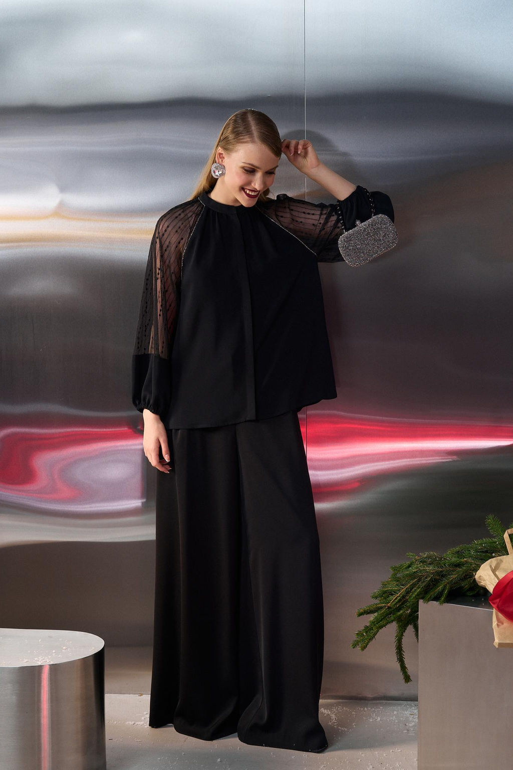 Комплект брючный (двойка) 1753 Новый год