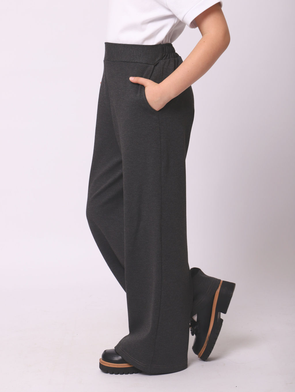 Брюки палаццо Любовь графит - Ладошки фото 2