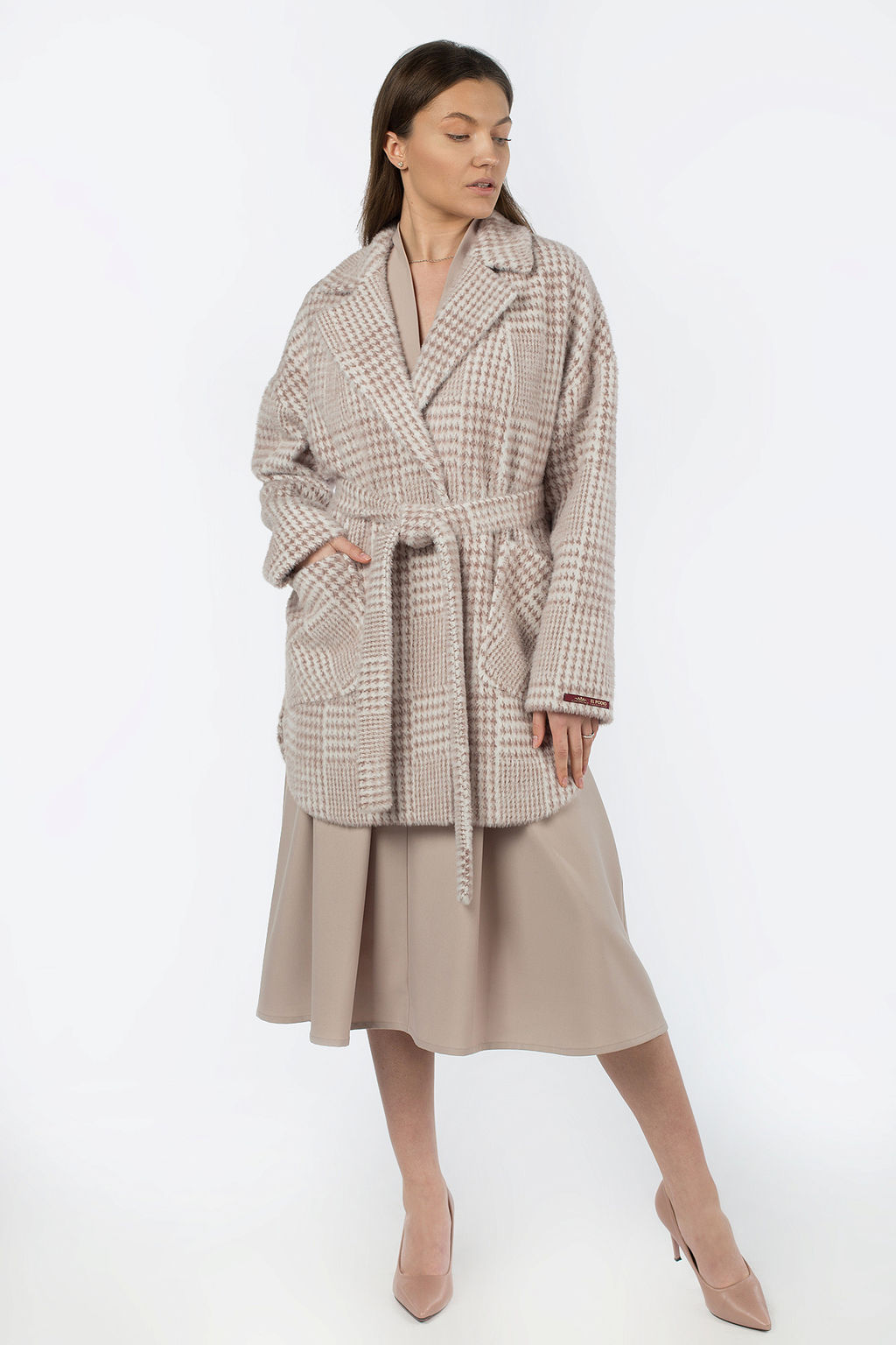 Пальто демисезонное (пояс) - El podio фото 3