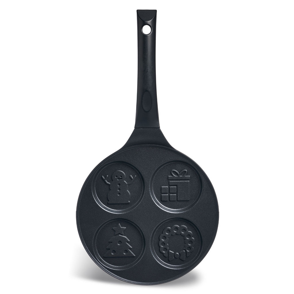 СКОВОРОДА AGNESS ЗИМНЯЯ ЗАБАВА ДЛЯ ОЛАДИЙ С АНТИПРИГАР.ПОКРЫТИЕМ ДИАМЕТР=21.5 СМ.