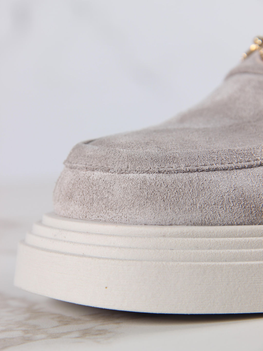 Лоферы туфли EDART 173.1453 be. каменный замша фото 18