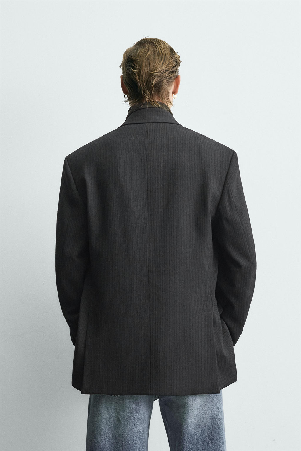 LIMITED EDITION DOUBLE-BREASTED PINSTRIPE SUIT BLAZER - Zara фото 3