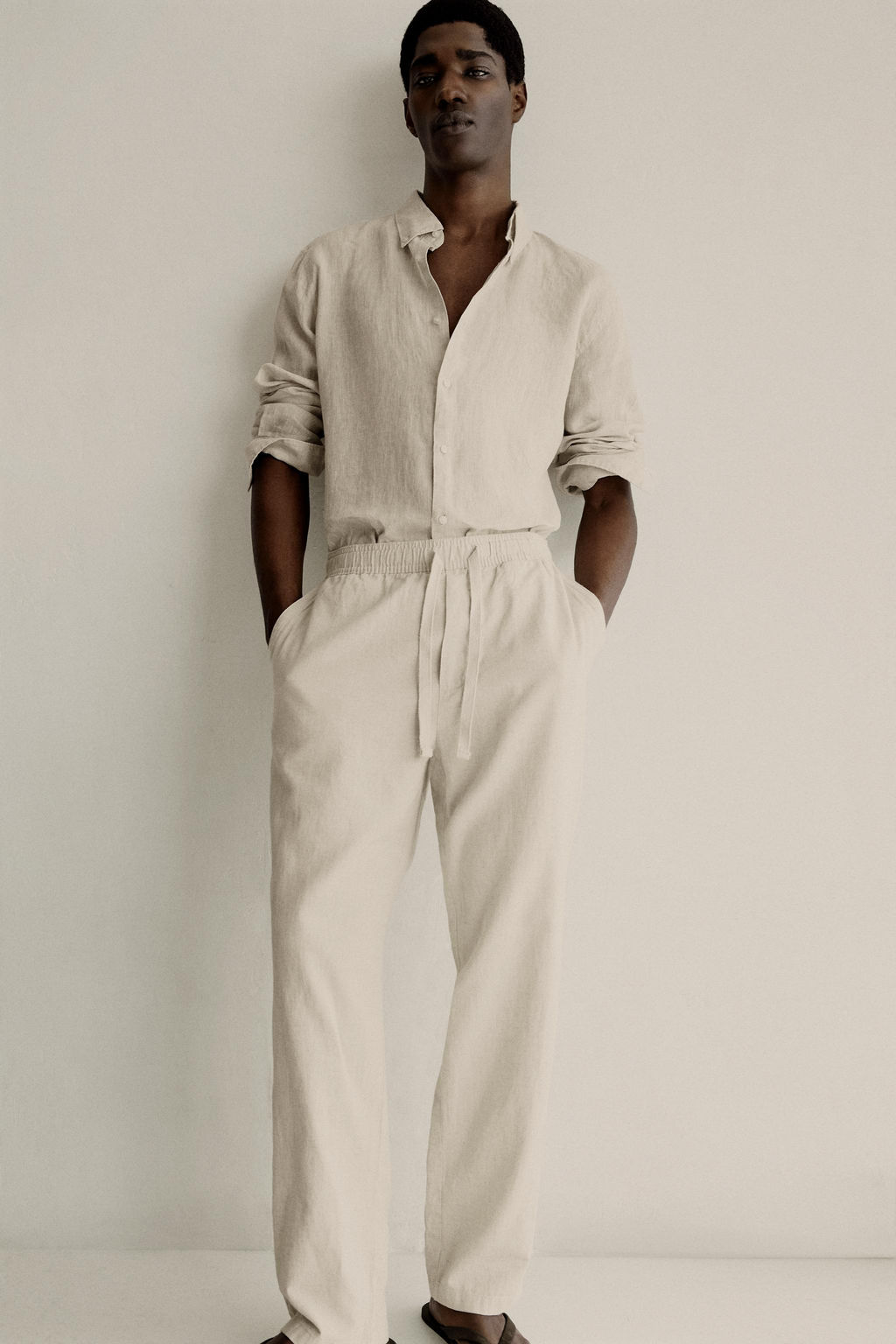 100% LINEN REGULAR FIT SHIRT - Zara фото 12