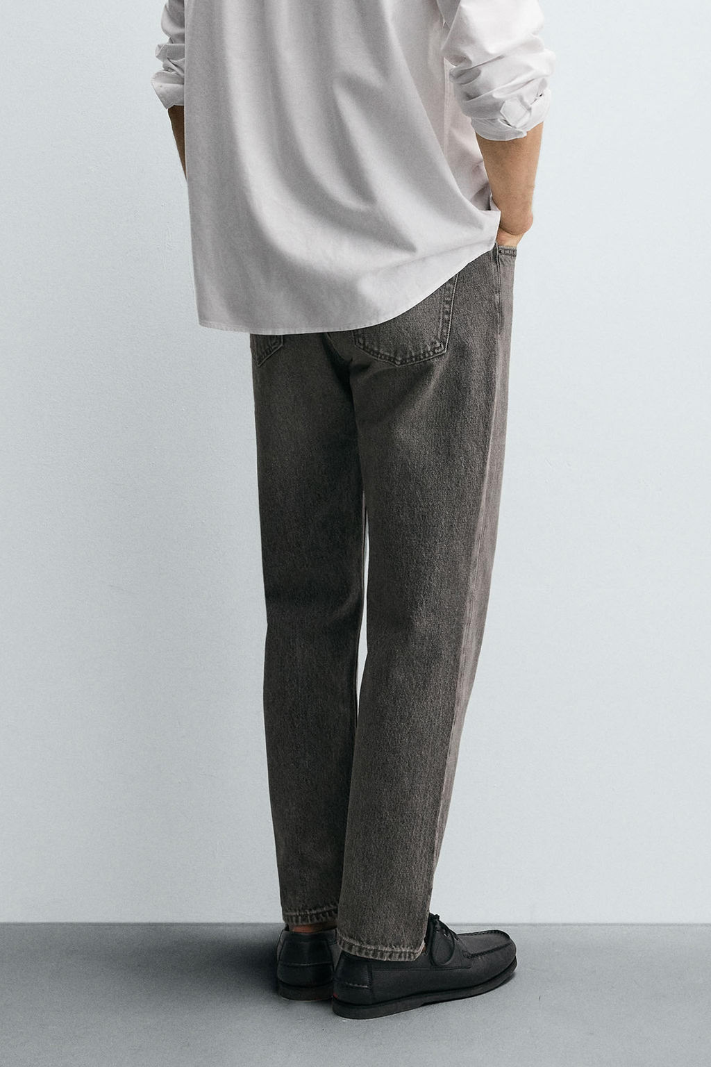 JEANS REGULAR FIT / Gris - Zara фото 12