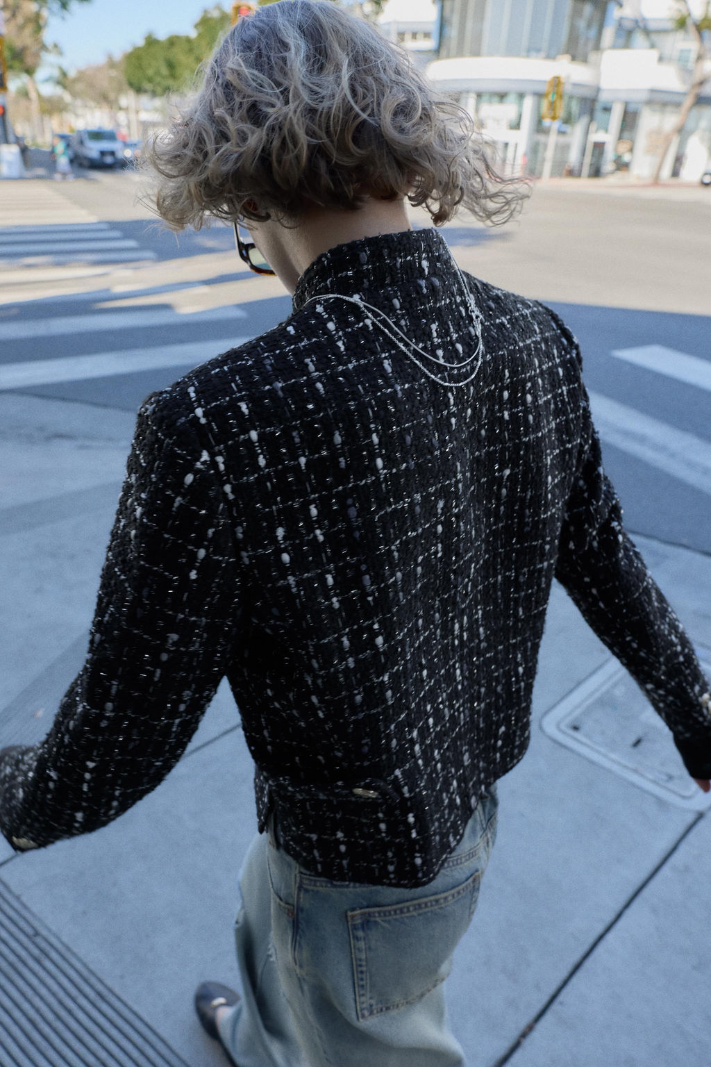 TEXTURED METALLIC THREAD BLAZER - Zara фото 20