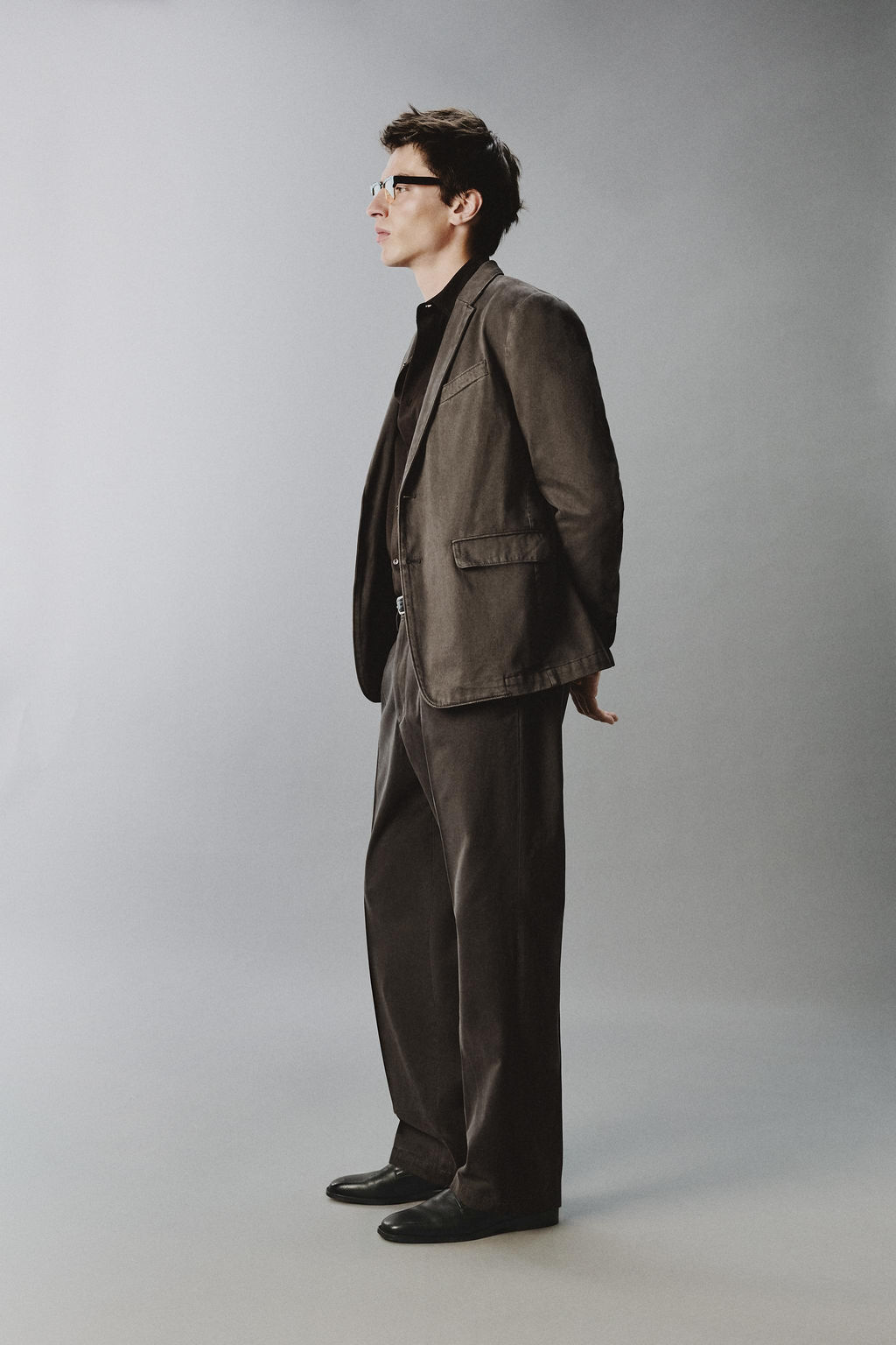 WASHED-EFFECT SUIT TROUSERS - Zara фото 18