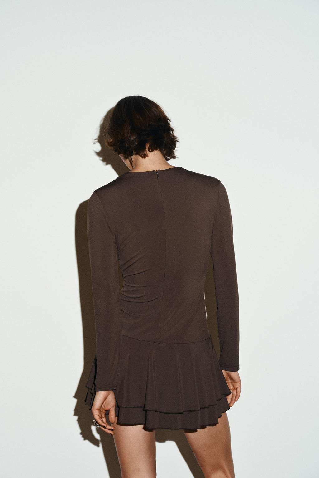 DRAPED WAIST PLAYSUIT DRESS - Zara фото 4
