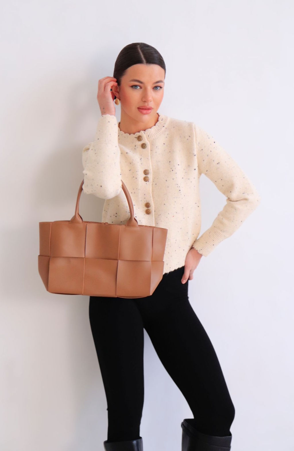 Martichelli Кардиган бежевый в крапинку  фото 15