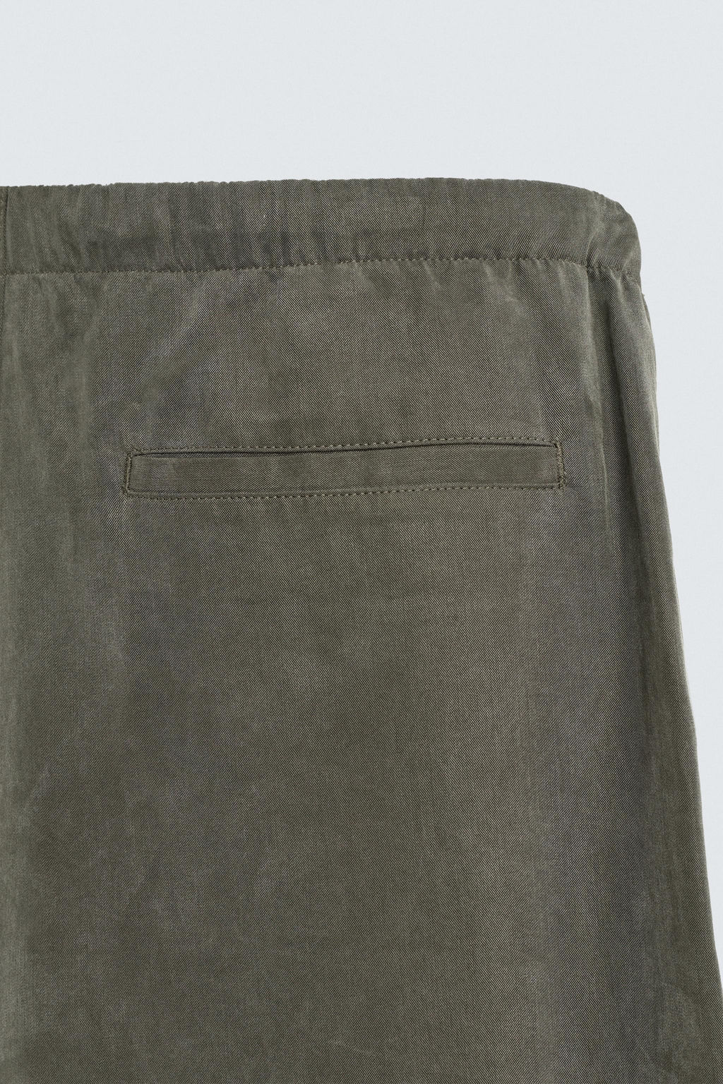 PANTAL?N FLUIDO RELAXED FIT / Khaki oscuro - Zara фото 10