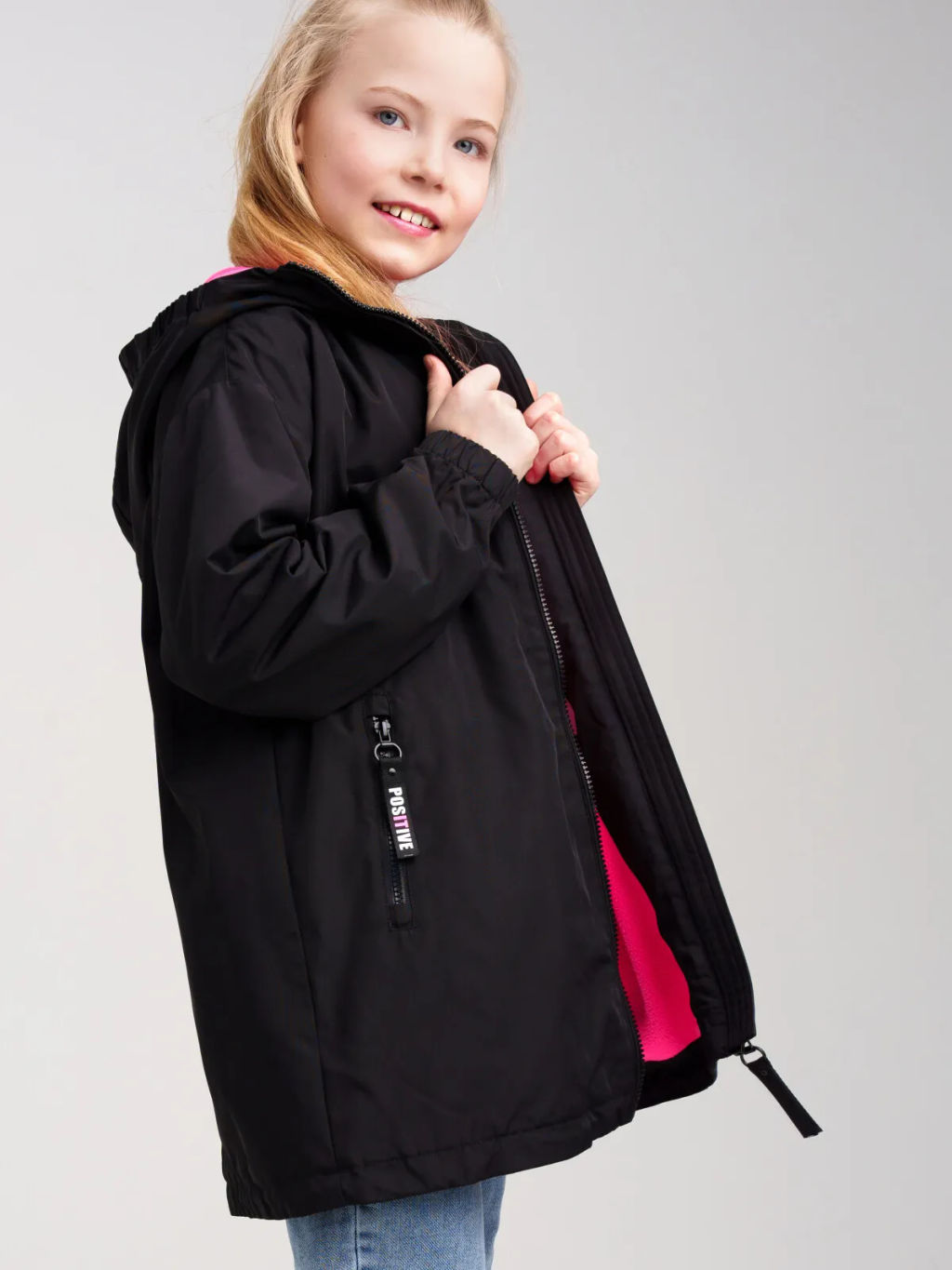 12321125 Куртка текстильная с полиуретановым покрытием для девочек (ветровка) - Playtoday фото 6