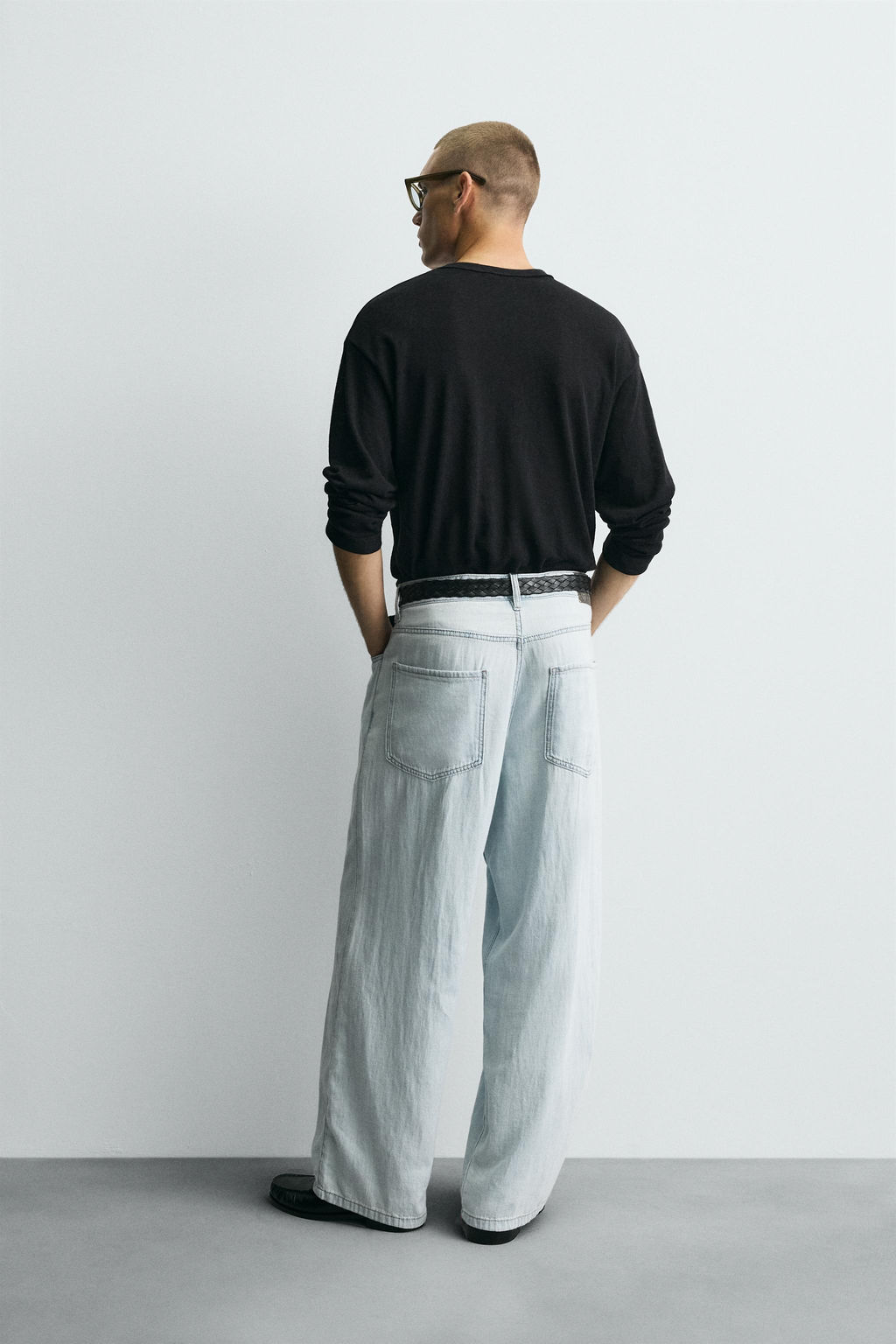 LIGHTWEIGHT LOOSE WIDE-LEG JEANS - Zara фото 12