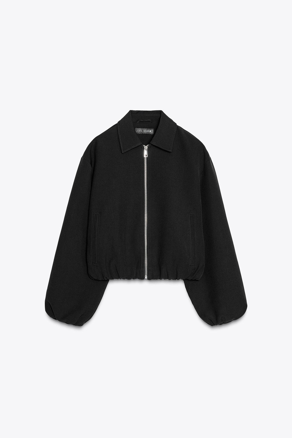 PUFFED BOMBER JACKET WITH ZIP - Zara фото 8
