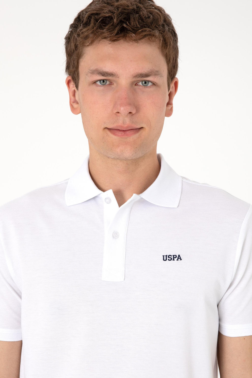 Футболка-поло U.S. Polo Assn белая из хлопка