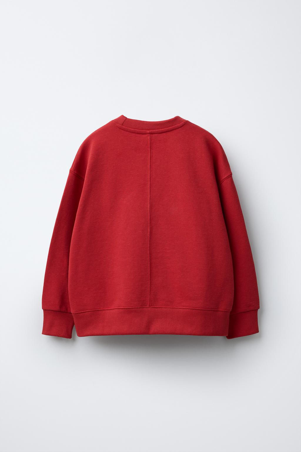 BASIC PLUSH SWEATSHIRT - Zara фото 3