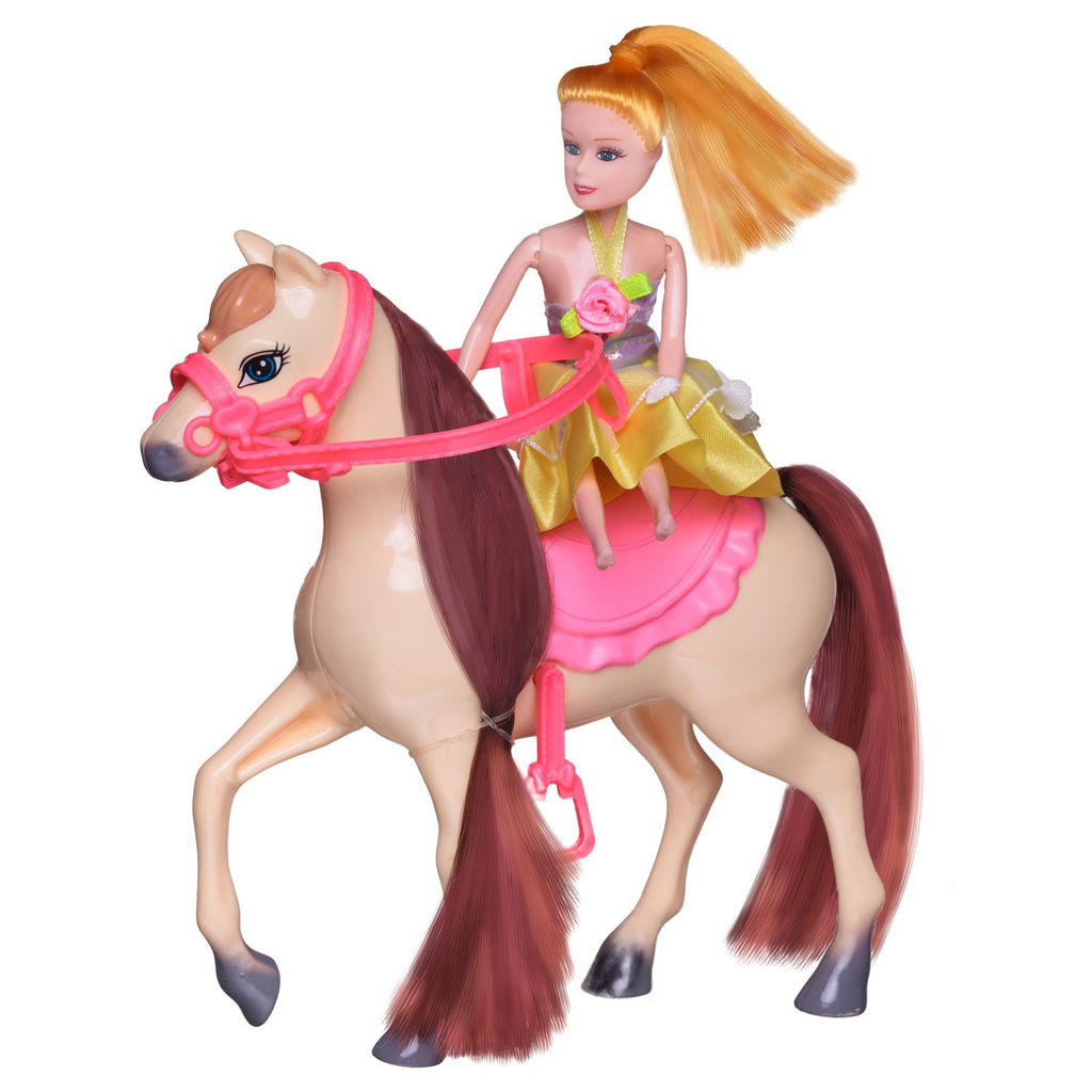 Игровой набор ABtoys Моя лошадка Лошадка и куколка 2 вида в коллекции  фото 3