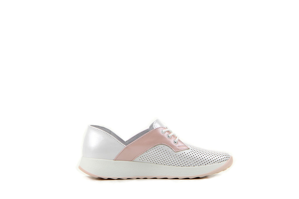 Кеды 114.asiaw.p.White perl+pink