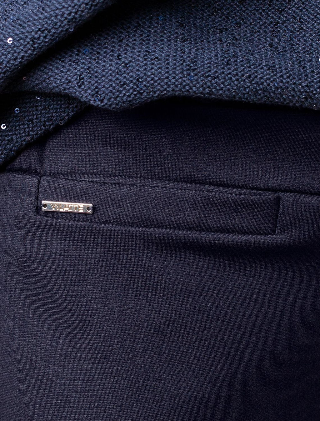 Брюки "дудочки" из плотного джерси