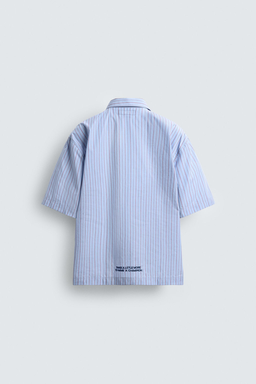 STRIPED SHIRT WITH PATCHES CHAMPION ® X ZARA  фото 8