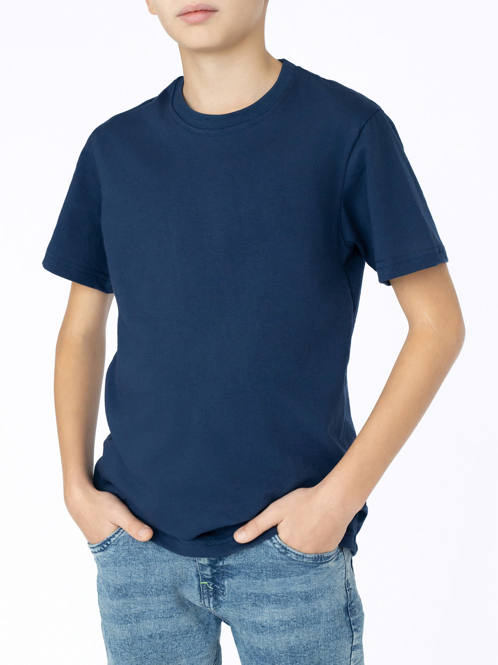 Футболка детская темносиняя