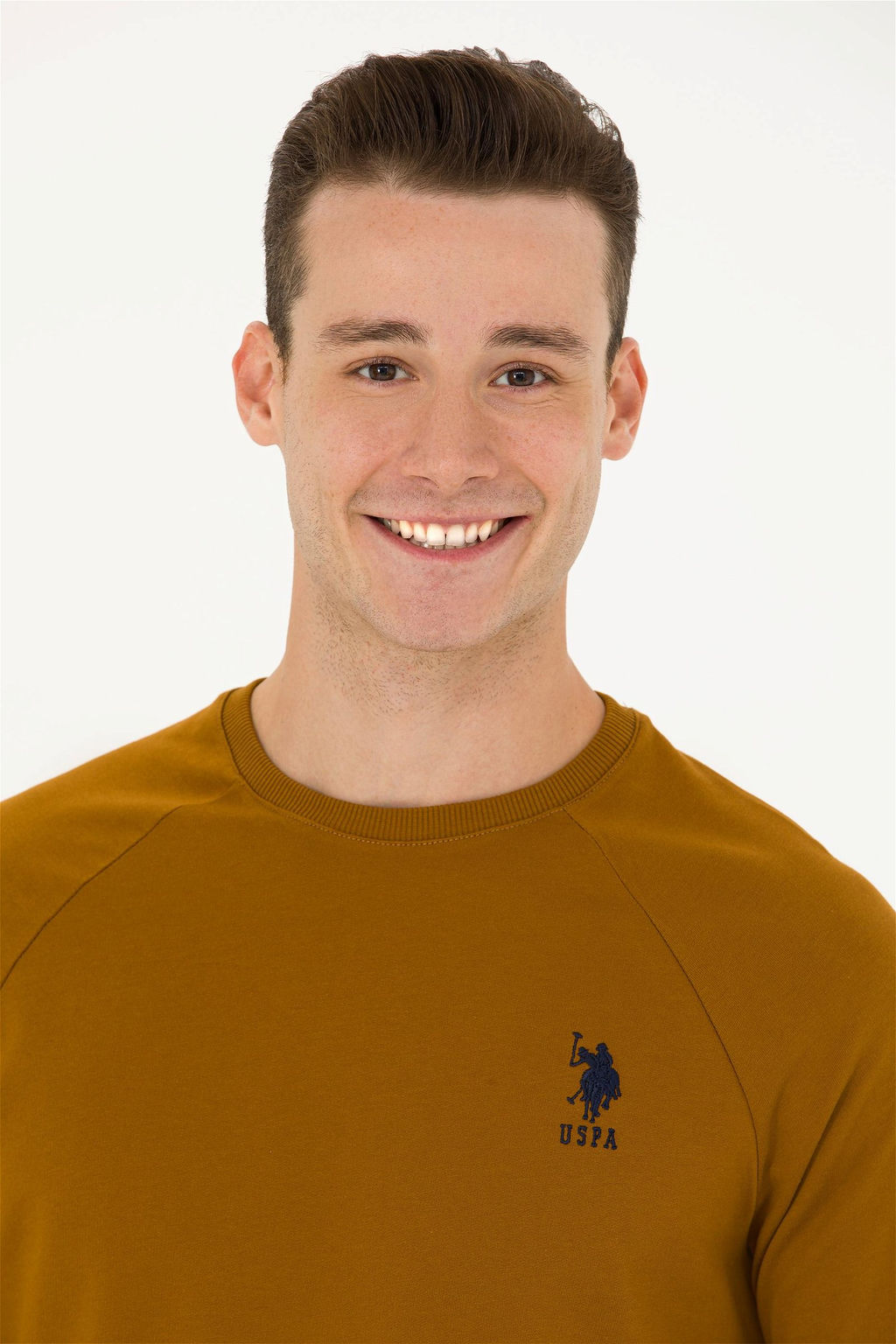 U. S. Polo Assn / Мужской базовый свитшот кокосового цвета - U.s. polo assn фото 2