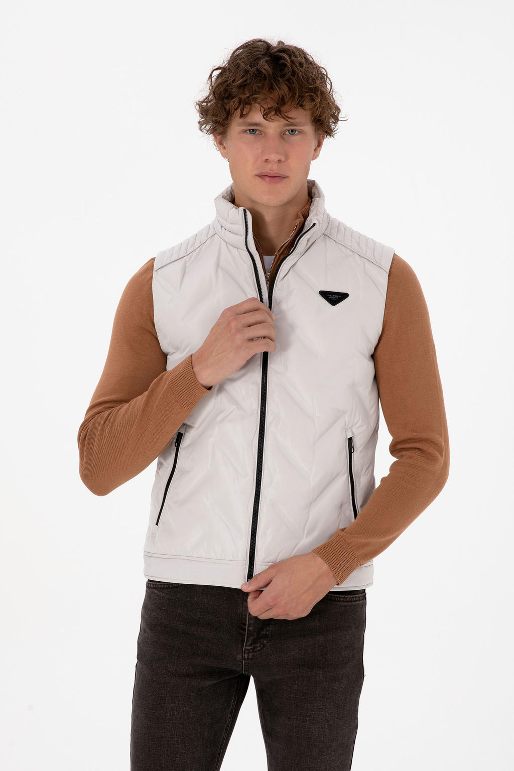 Erkek BEYAZ Yelek Sepette S_rpriz _ndirim