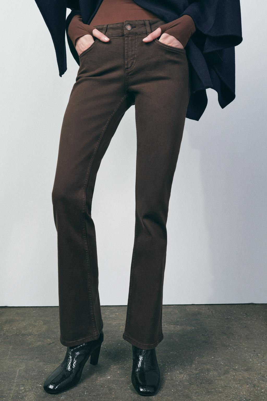 ZW COLLECTION BOOTCUT LOW-RISE JEANS - Zara фото 12